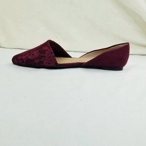 Torrid 10.5 W PU Sock D'orsay Burgundy Wine Flats